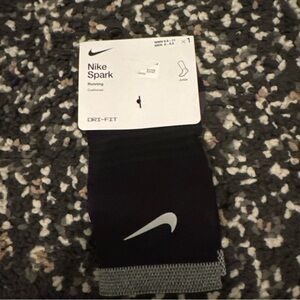 Nike Spark Black and Gray Running Socks